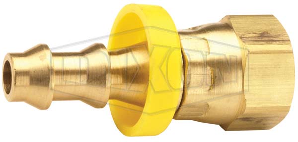 Female 45°SAE/37°JIC Swivel x Push-on Hose Barb